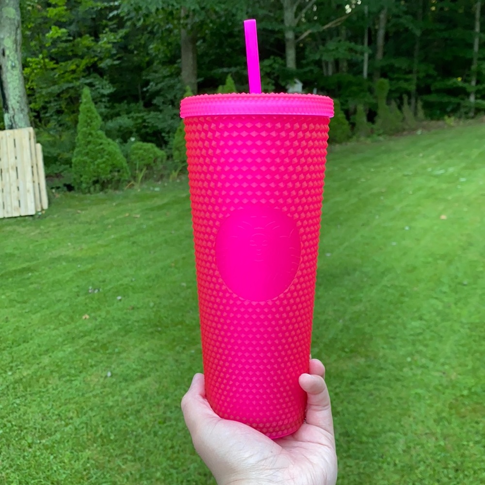 BNWT Starbucks Fall 2021 Bright Pink Studded